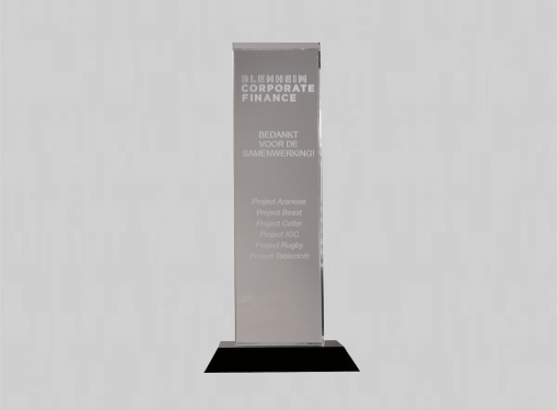 gegraveerde glazen award | gratis gravering en laseren